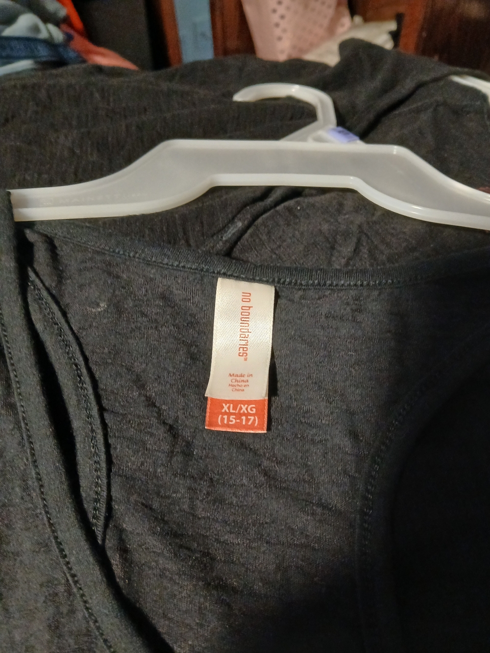 No Boundaries Black Racerback Tank with Tiger Face Graphic - Picture 5 of 5
